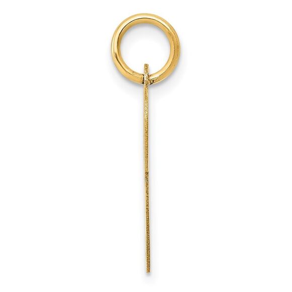 Kazi Luxury 14k Yellow Gold Medium Fancy Script Letter P Initial Charm - Picture 2 of 4